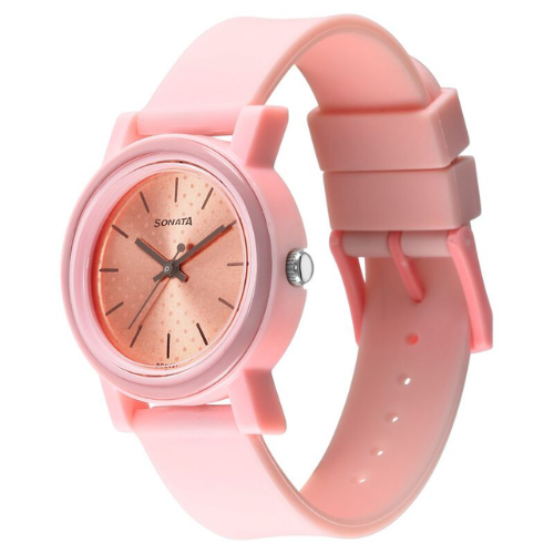 87038PP10W Sonata Dot to Dot Pink Dial Plastic Strap Watch for Women 3 Untitled design 1 326