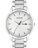 Sonata Quartz Analog with Day and Date Silver Dial