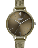 Sonata Poze Quartz Analog Green Dial Mesh Strap