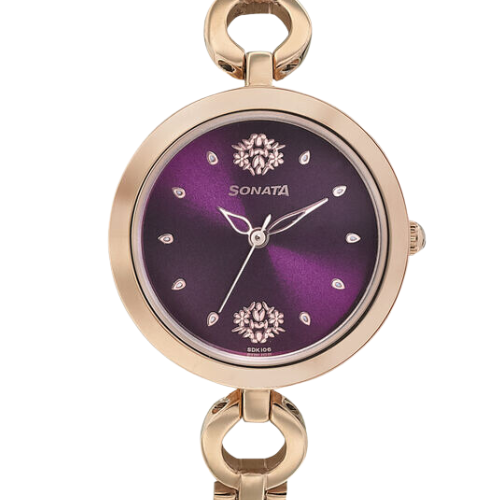 Sonata Wedding Purple Dial Women Watch