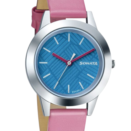 Sonata Splash Blue Dial Women