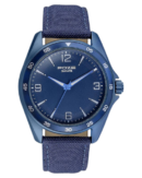 Sonata Poze Quartz Analog Blue Dial Leather Strap Watch for Men