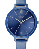 Sonata Poze Quartz Analog Blue Dial Leather Strap Watch for Women