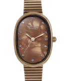 Sonata Poze Quartz Analog Brown Dial Metal Strap Watch for Women