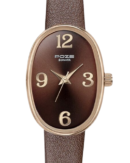 Sonata Poze Quartz Analog Brown Dial Leather Strap Watch for Women