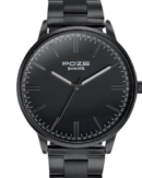 Sonata Poze Quartz Analog Black Dial Metal Strap Watch for Men