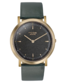 Sonata Poze Quartz Analog Green Dial Leather Strap Watch for Men