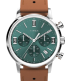 Timex Men Green Analog Round Stainless Steel Dial