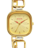 Sonata Wedding Quartz Analog Champagne Dial Metal Strap Watch for Women