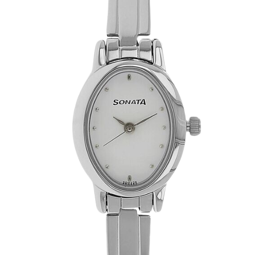 Sonata Quartz Analog White Dial
