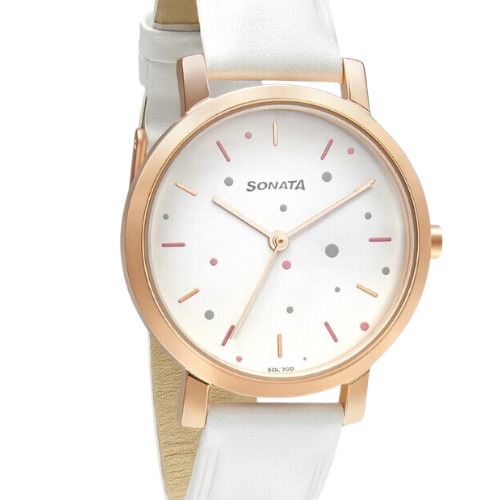 Sonata Play White Dial