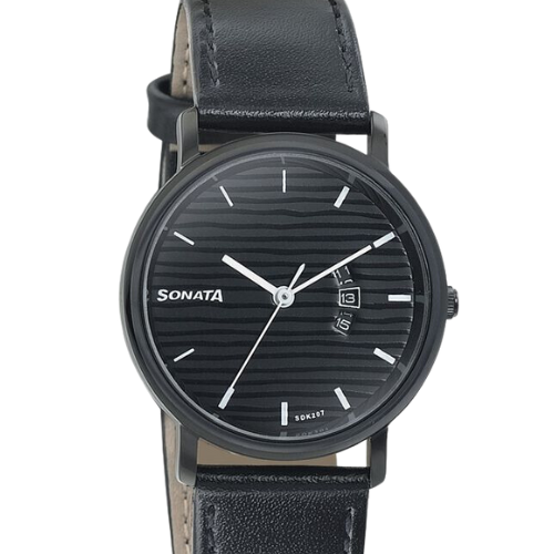Sonata Onyx Black Dial