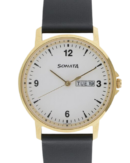Sonata Quartz Analog with Day and Date White Dial