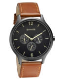 Sonata Quartz Multifunction Grey Dial