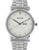 Sonata Quartz Analog with Day and Date White Dial