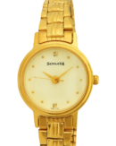 Sonata Quartz Analog White Dial