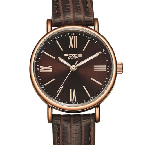 Poze by Sonata Quartz Analog Brown Dial