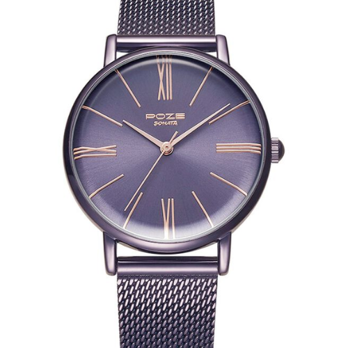 Poze by Sonata Quartz Analog Purple Dial