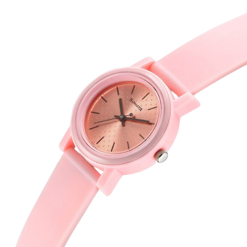 87038PP10W Sonata Dot to Dot Pink Dial Plastic Strap Watch for Women 4 Untitled design 2 329