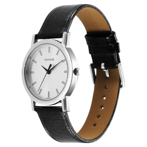 NS7987SL06W Sonata Classic Quartz Analog Silver Dial Black Leather Strap Watch for Men 4 Untitled design 2 404