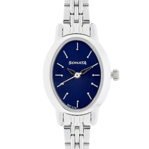 Sonata Quartz Analog Blue Dial