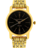 Sonata Quartz Analog Black Dial Stainless Steel Strap Watch for Women