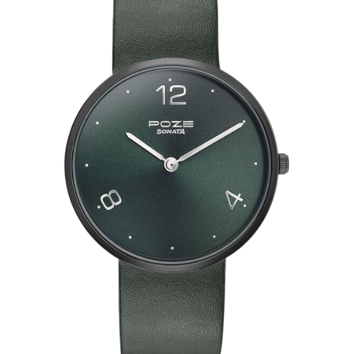 Sonata Poze Quartz Analog Green Dial