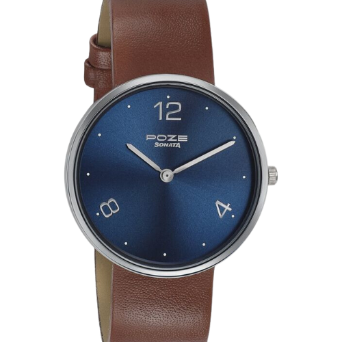 Sonata Poze Quartz Analog Blue Dial