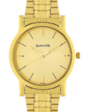 Sonata Quartz Analog Champagne Dial