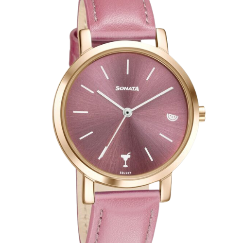 Sonata Play Pink Dial Women Watch