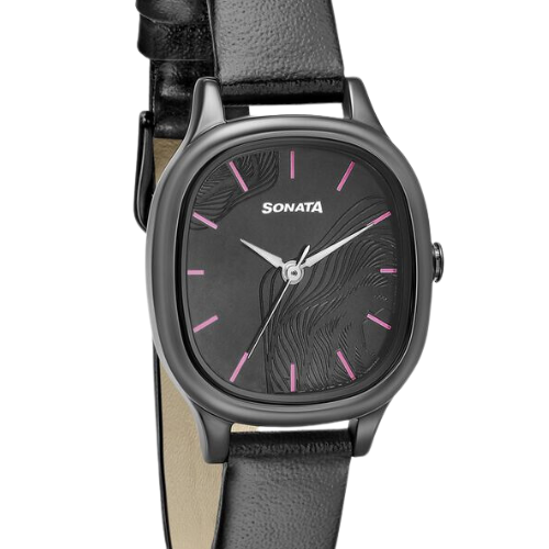 Sonata Linnea Black Dial