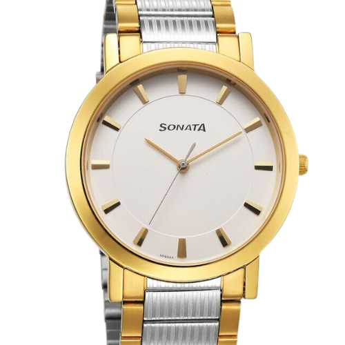 Sonata Utsav Quartz Analog White Dial