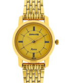 Sonata Quartz Analog Champagne Dial