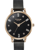 Sonata Poze Quartz Analog Black Dial