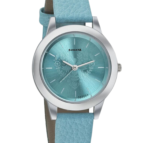 Sonata Floral Folkart Blue Dial