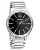 Sonata Quartz Analog with Day and Date Black Dial