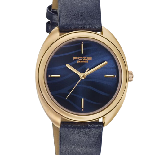 Sonata Poze Quartz Analog Blue Dial