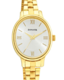 Sonata Classic Gold Silver Dial