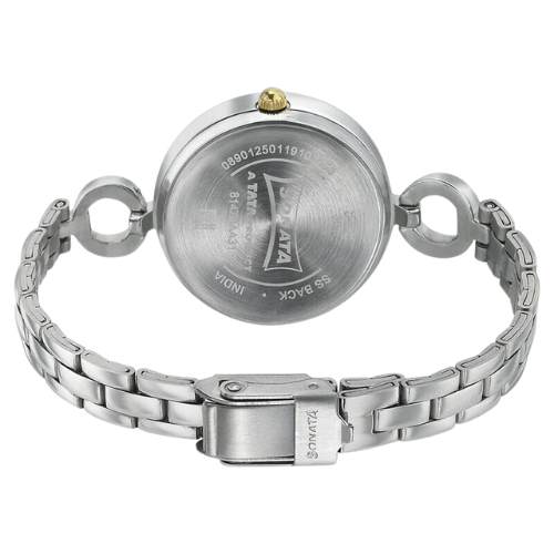 NS8147BM01 Sonata Wedding Blue Dial Women Watch With Stainless Steel Strap 5 Sonata Wedding Blue Dial Women Watch