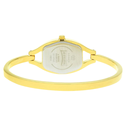 NS8114YM01 Sonata Quartz Analog Red Dial Metal Strap Watch for Women 4 Sonata Quartz Analog Red Dial