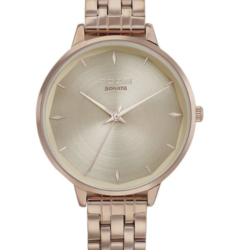 Poze by Sonata Quartz Analog Pink Dial