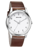 Sonata Quartz Analog White Dial