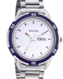 Sonata Quartz Analog with Day and Date White Dial