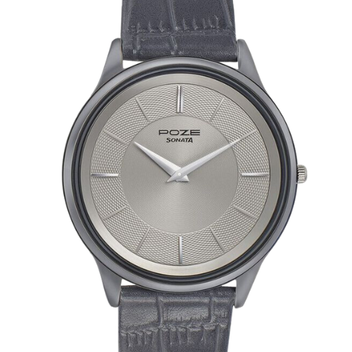 Poze by Sonata Quartz Analog Grey Dial
