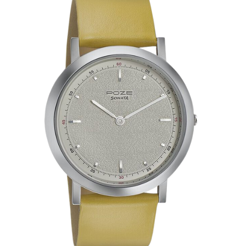 Sonata Poze Quartz Analog White Dial