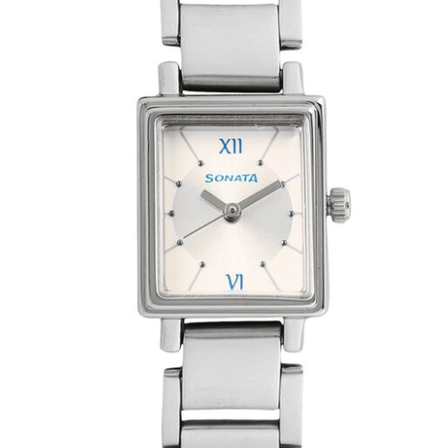 Sonata Quartz Analog Silver Dial
