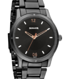 Sonata Women of Steel Black Dial