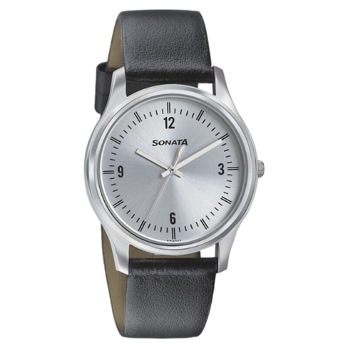 Sonata Quartz Analog Silver Dial