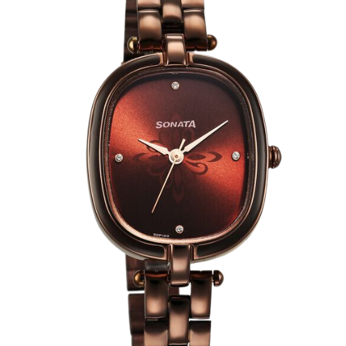 Sonata Utsav Brown Dial Watch for Women