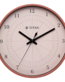 Titan Classic Quartz Analog Pink Dial Wall Clock